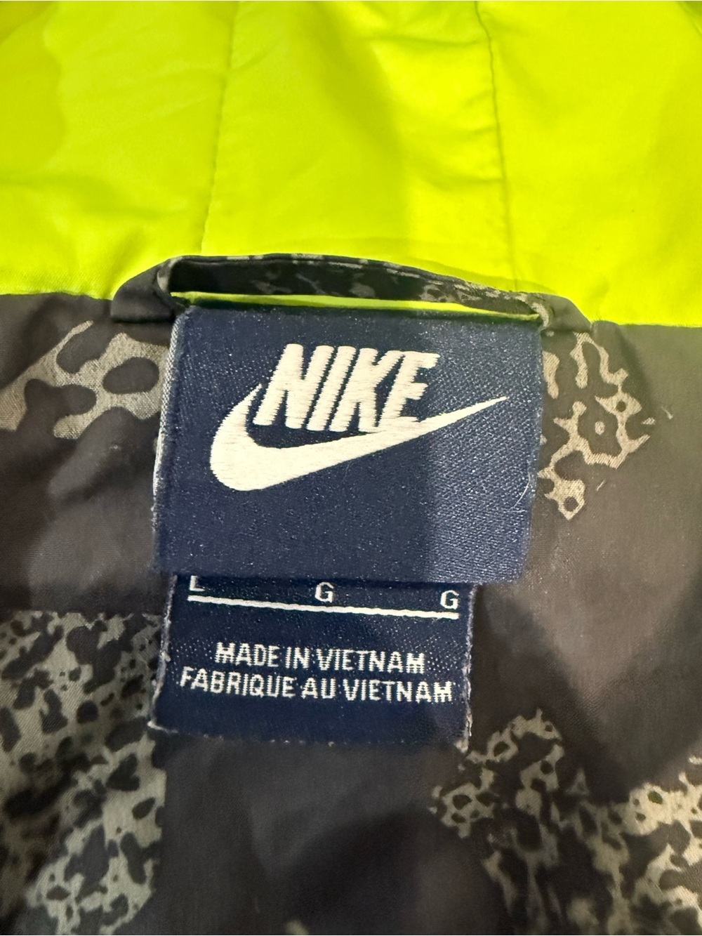 Nike Black Jacket with Neon Yellow Trim - Picture 3 of 3